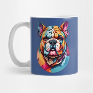 Multicolor Bulldog Mug